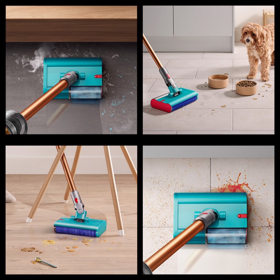 Dyson V10 Submarine Aspirapolvere a bastone 2 in 1 Batteria Secco e bagnato Senza sacchetto 0,76 L Rame, Grigio