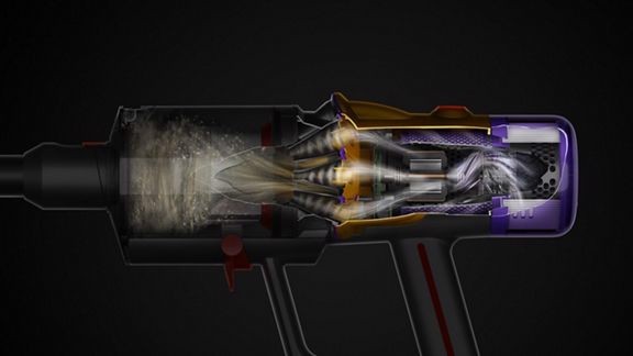 Dyson V12 Detect Slim Absolute Nichel, Giallo Senza sacchetto