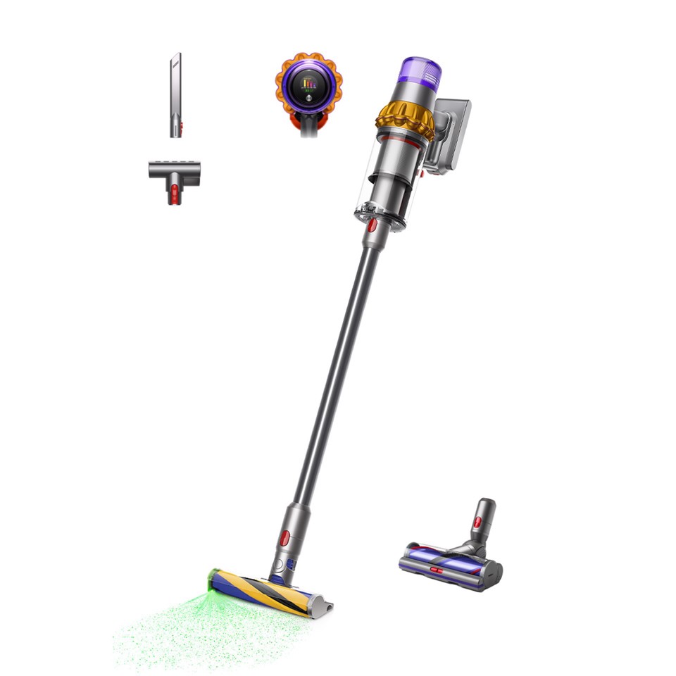 Dyson V15 Detect Absolute Aspirapolvere a bastone 2 in 1 Batteria Secco HEPA Senza sacchetto 0,77 L Acciaio inox