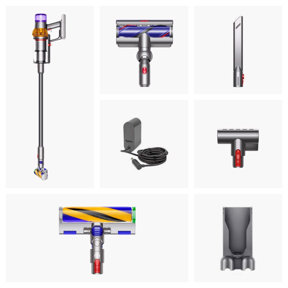 Dyson V15 Detect Absolute Aspirapolvere a bastone 2 in 1 Batteria Secco HEPA Senza sacchetto 0,77 L Acciaio inox