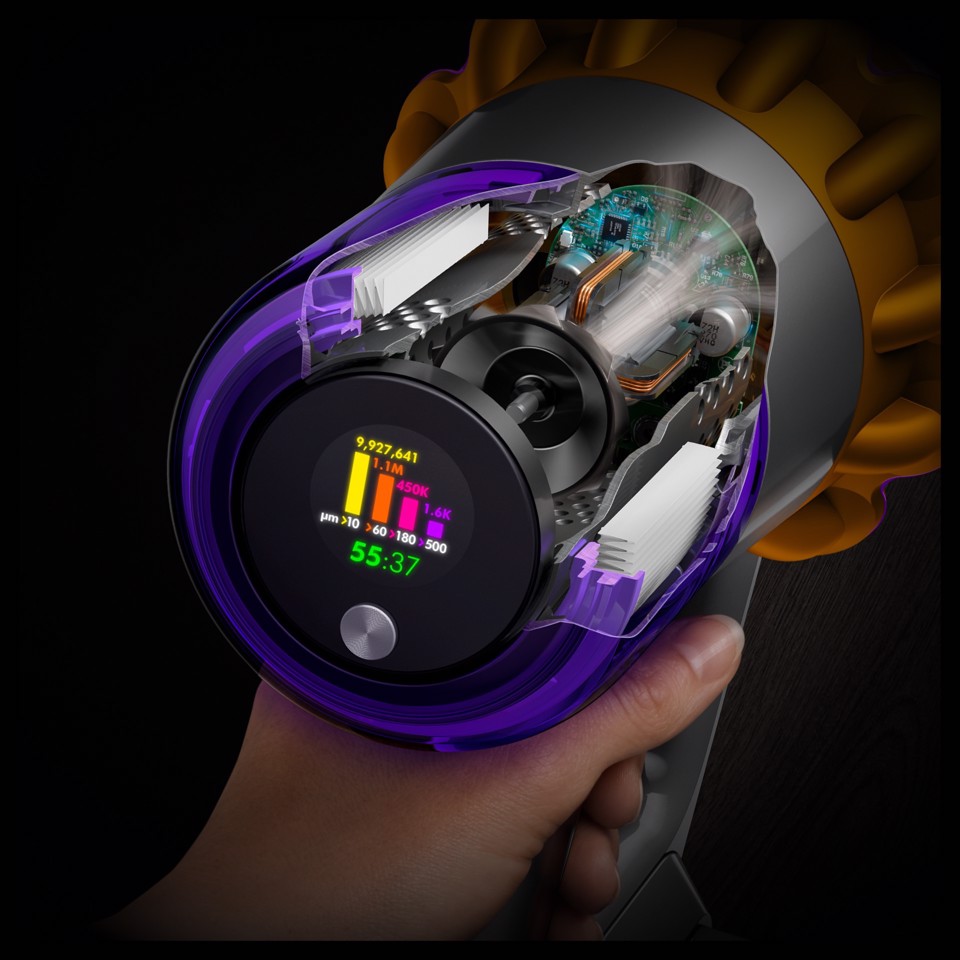 Dyson V15 Detect Absolute Aspirapolvere a bastone 2 in 1 Batteria Secco HEPA Senza sacchetto 0,77 L Acciaio inox