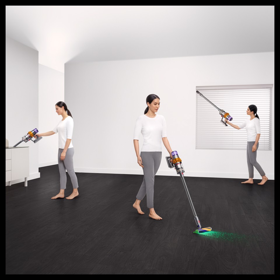 Dyson V15 Detect Absolute Aspirapolvere a bastone 2 in 1 Batteria Secco HEPA Senza sacchetto 0,77 L Acciaio inox