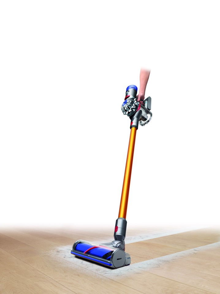 Dyson V8 Absolute Nichel, Giallo Senza sacchetto