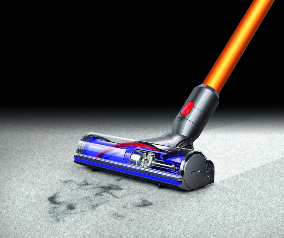 Dyson V8 Absolute Nichel, Giallo Senza sacchetto