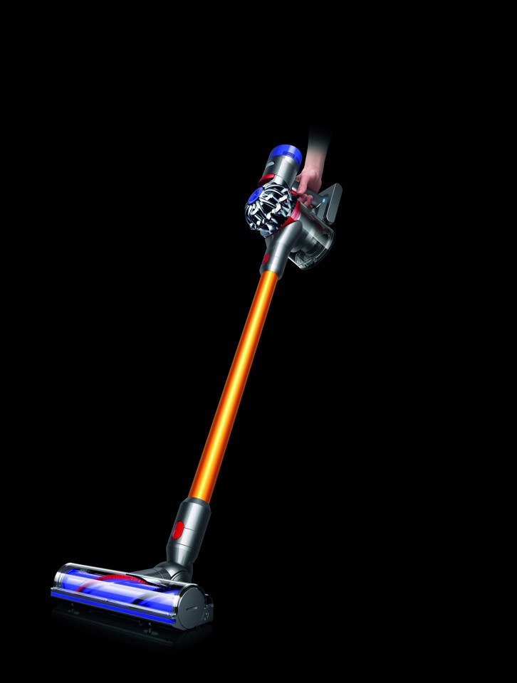 Dyson V8 Absolute Nichel, Giallo Senza sacchetto