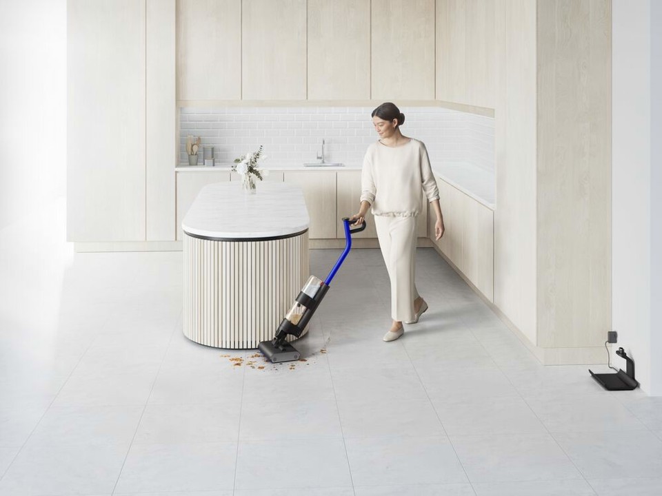 Dyson Wash G1 Aspirapolvere a bastone Batteria Bagnato Senza sacchetto Nero, Blu
