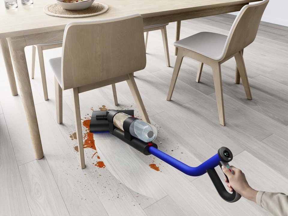 Dyson Wash G1 Aspirapolvere a bastone Batteria Bagnato Senza sacchetto Nero, Blu