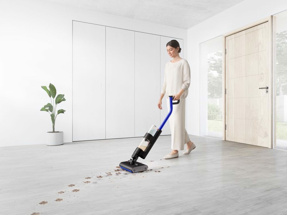 Dyson Wash G1 Aspirapolvere a bastone Batteria Bagnato Senza sacchetto Nero, Blu
