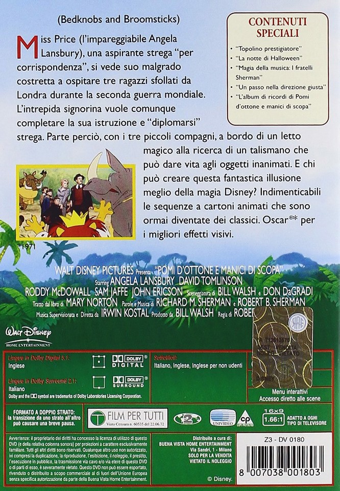 Eagle Pictures Pomi D'ottone E Manici Di Scopa DVD Inglese, ITA