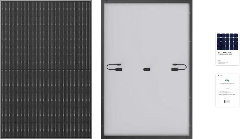 EcoFlow Pannello solare 2 x 400W rigido combo
