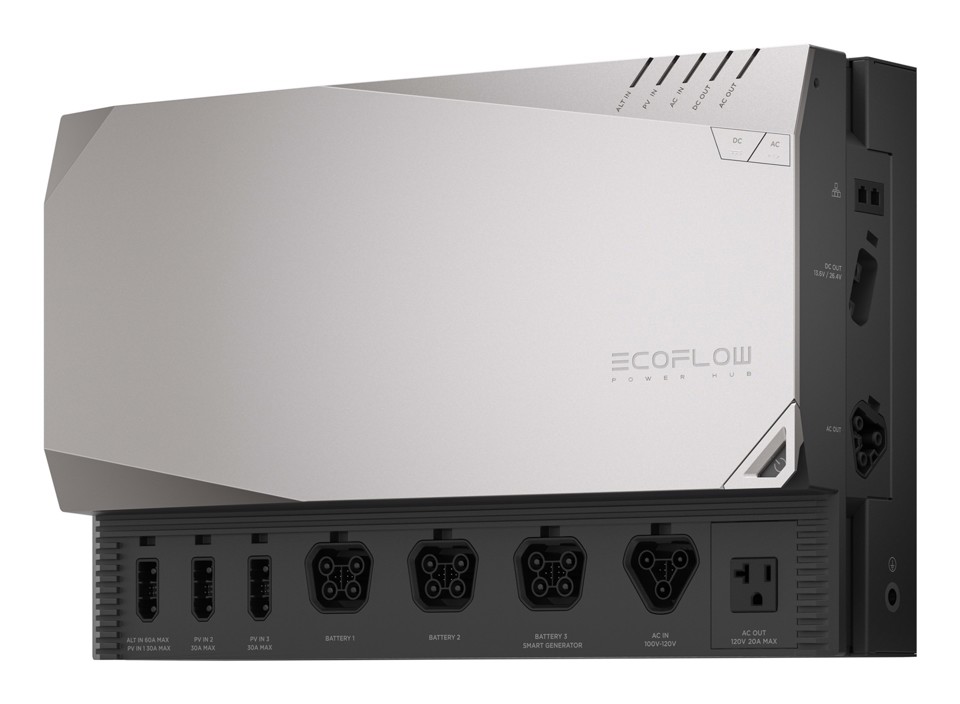 EcoFlow ZMM100-COMBO1-EU hub di interfaccia Nero, Grigio