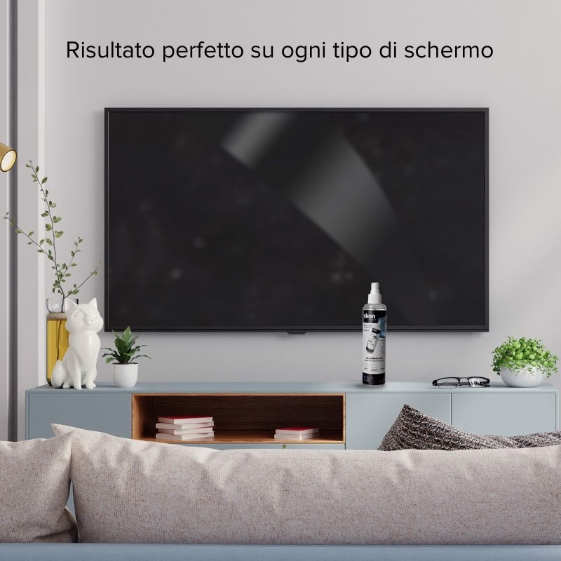 Ekon ECCLEAN250ML kit per la pulizia LCD/LED/Plasma, Telefono cellulare/smartphone Spruzzo e panno asciutto per la pulizia dell'apparecchiatura 250 ml