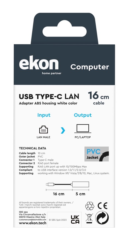 Ekon ECITTYCLANMF scheda di interfaccia e adattatore RJ-45