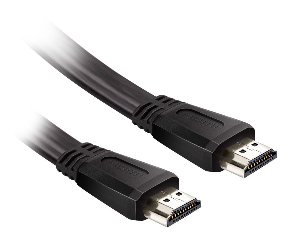 Ekon ECVHDMI10FLAT cavo HDMI 1 m HDMI tipo A (Standard) Nero