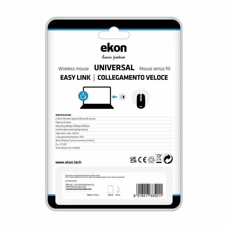 Ekon Mouse Wireless Universale