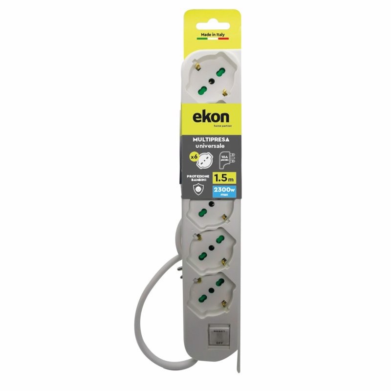Ekon Multipresa a ciabatta con 6 prese italo-tedesche