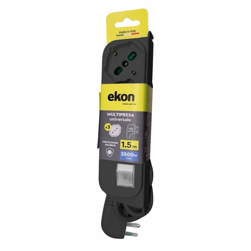 Ekon Multipresa con 3 prese bipasso italo-tedesche