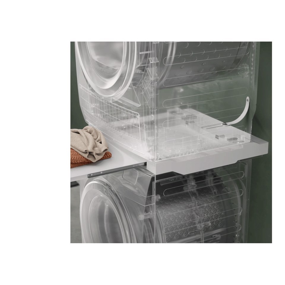 Electrolux Accessori Lavatrice E Asciugatrice Classe Stacking Kit Con Piano Estraibile Da Posizionare Tra Lavatrice E Asciugatrice In Colonna, Compatibile Con Tutti I Modelli (Comment: Branded Pnc But Having Multibrand Paper Material) E1WYHSK2