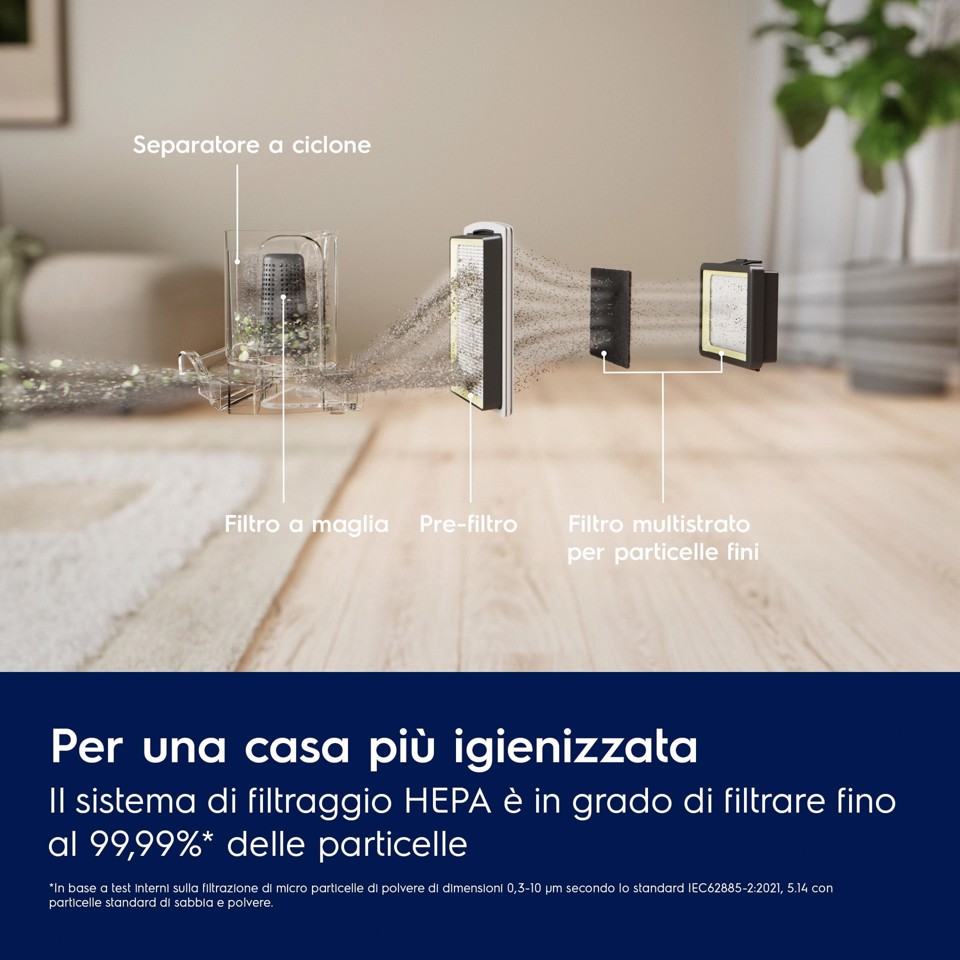 Electrolux ASPIRAP. A FILO TRAINI SENZA SACCO EL51A2UG