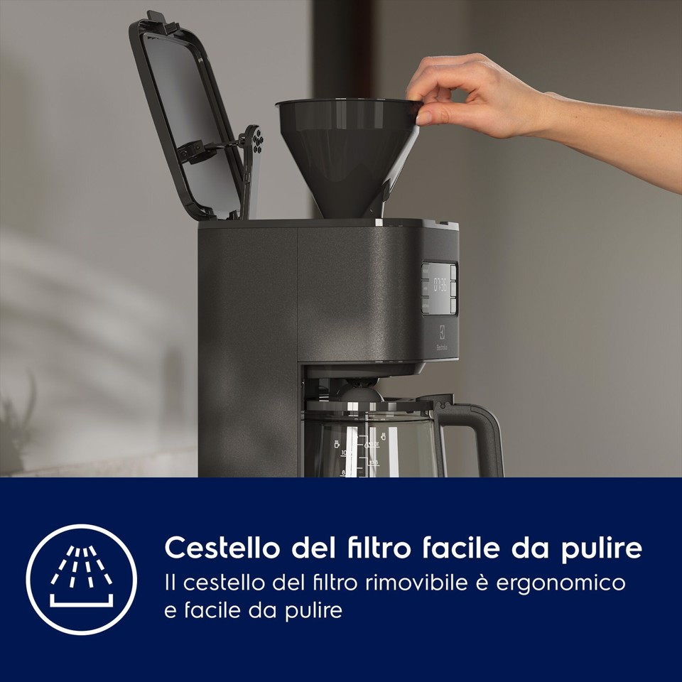 Electrolux E5CM1-6AN Automatica/Manuale Macchina da caffè con filtro 1,375 L