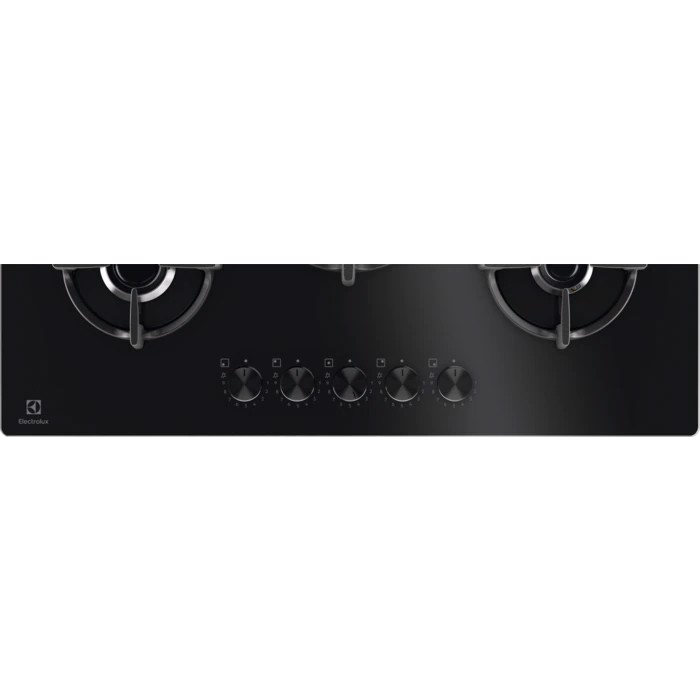 Electrolux EGG75372K Nero Superficie piana 75 cm Gas 5 Fornello(i)