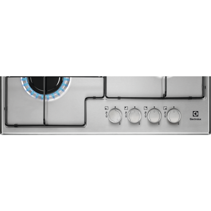 Electrolux EGS6424X piano cottura Acciaio inossidabile Da incasso Gas 4 Fornello(i)