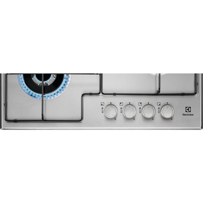 Electrolux EGS6434X piano cottura Acciaio inossidabile Da incasso Gas 4 Fornello(i)
