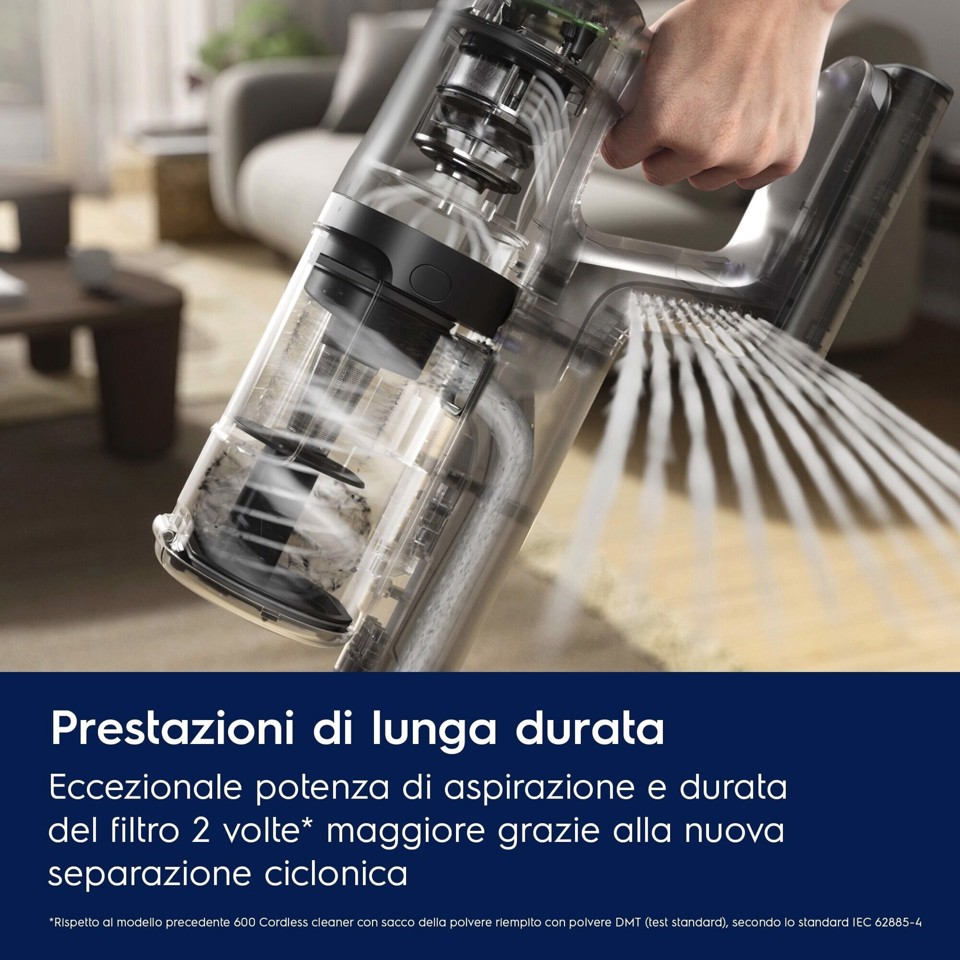 Electrolux EP61CB21OG Scopa senza filo Clean 600 50 min di autonomia