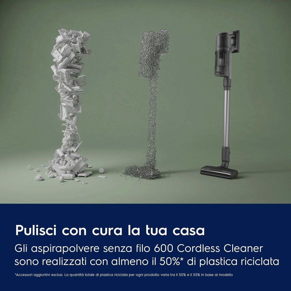 Electrolux EP61CB21OG Scopa senza filo Clean 600 50 min di autonomia