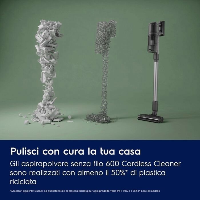 Electrolux EP61CB21OG Scopa senza filo Clean 600 50 min di autonomia