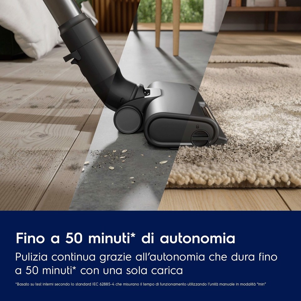 Electrolux EP61CB21OG Scopa senza filo Clean 600 50 min di autonomia