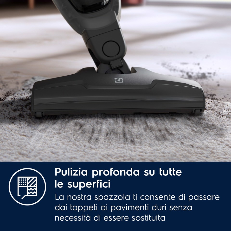 Electrolux ES52CB18DG Scopa senza filo Clean 500 45 min di autonomia