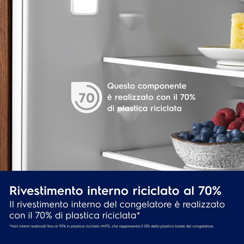Electrolux EUA7NE18S Congelatore verticale Da incasso 212 L Bianco