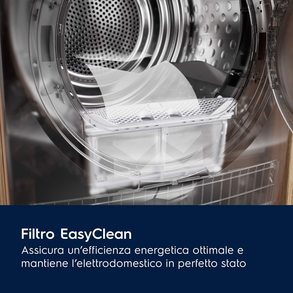 Electrolux EW6H1ZBG9C asciugatrice Libera installazione Caricamento frontale 9 kg Bianco, Nero