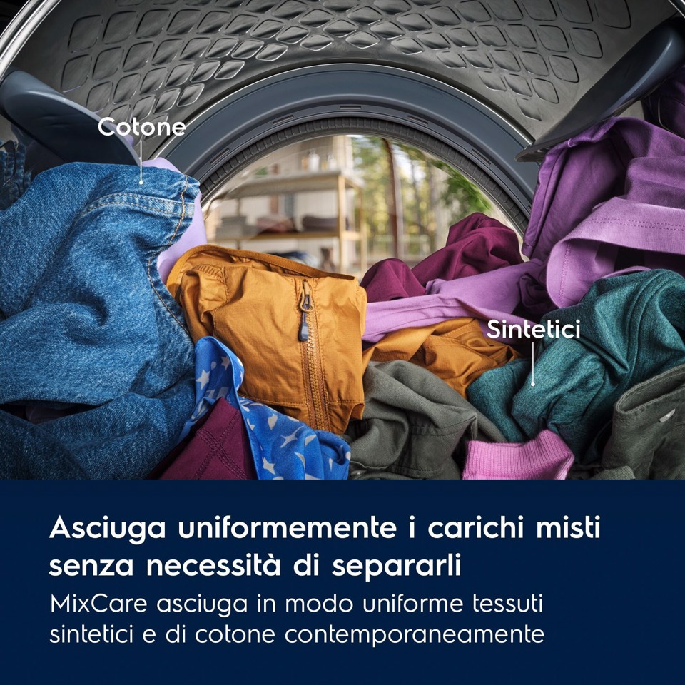 Electrolux EW6HZ1CH8C asciugatrice Libera installazione Caricamento frontale 8 kg Bianco, Nero