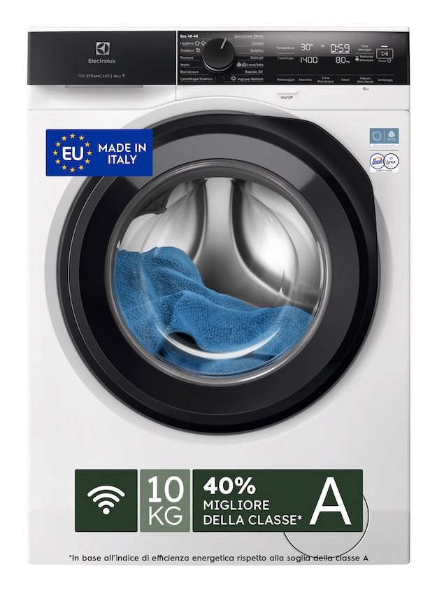 Electrolux EW7F410Y Lavatrice serie 700 SteamCare 10 kg