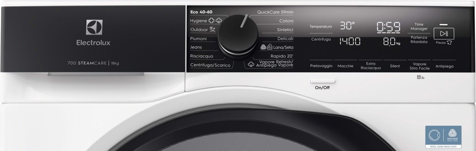 Electrolux EW7F411BG3 lavatrice Caricamento frontale 11 kg 1400 Giri/min Bianco