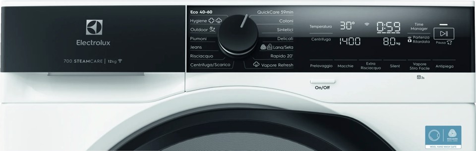Electrolux EW7F412A lavatrice Caricamento frontale 12 kg 1400 Giri/min Bianco