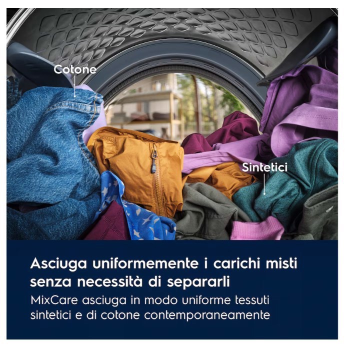 Electrolux EW7H48GY asciugatrice Libera installazione Caricamento frontale 8 kg Nero, Bianco