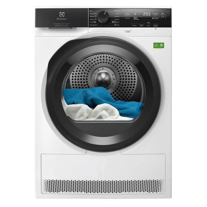 Electrolux EW7H4E10BY asciugatrice Libera installazione Caricamento frontale 10 kg Bianco, Nero