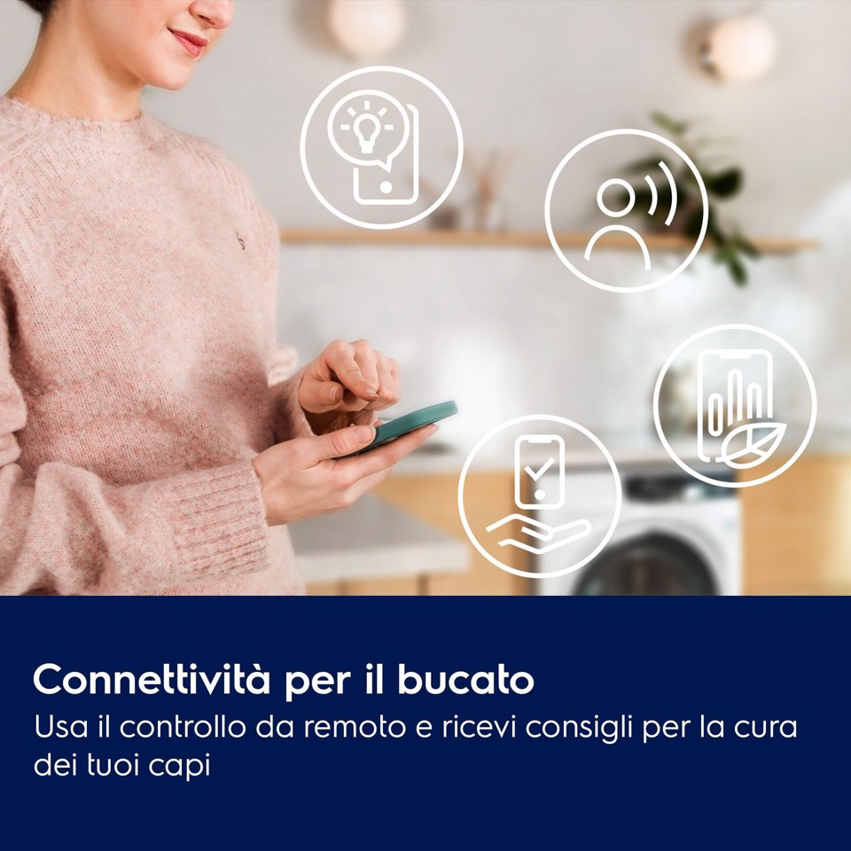 Electrolux EW7H4E10BY asciugatrice Libera installazione Caricamento frontale 10 kg Bianco, Nero