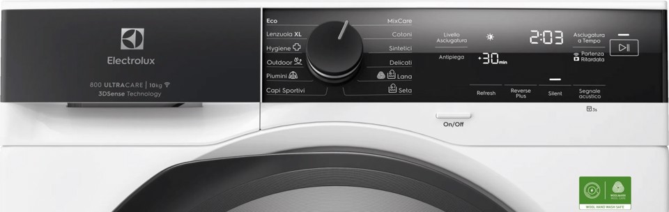 Electrolux EW7H4E10BY asciugatrice Libera installazione Caricamento frontale 10 kg Bianco, Nero