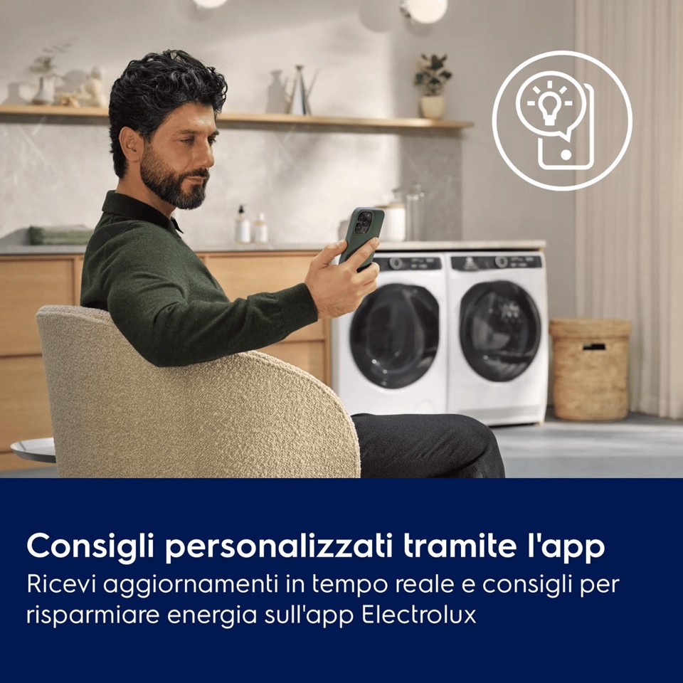 Electrolux EW7H4E10BY asciugatrice Libera installazione Caricamento frontale 10 kg Bianco