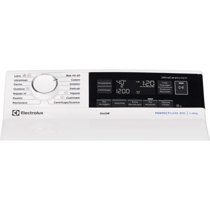 Electrolux EW8T363A lavatrice Caricamento dall'alto 6 kg 1251 Giri/min Bianco