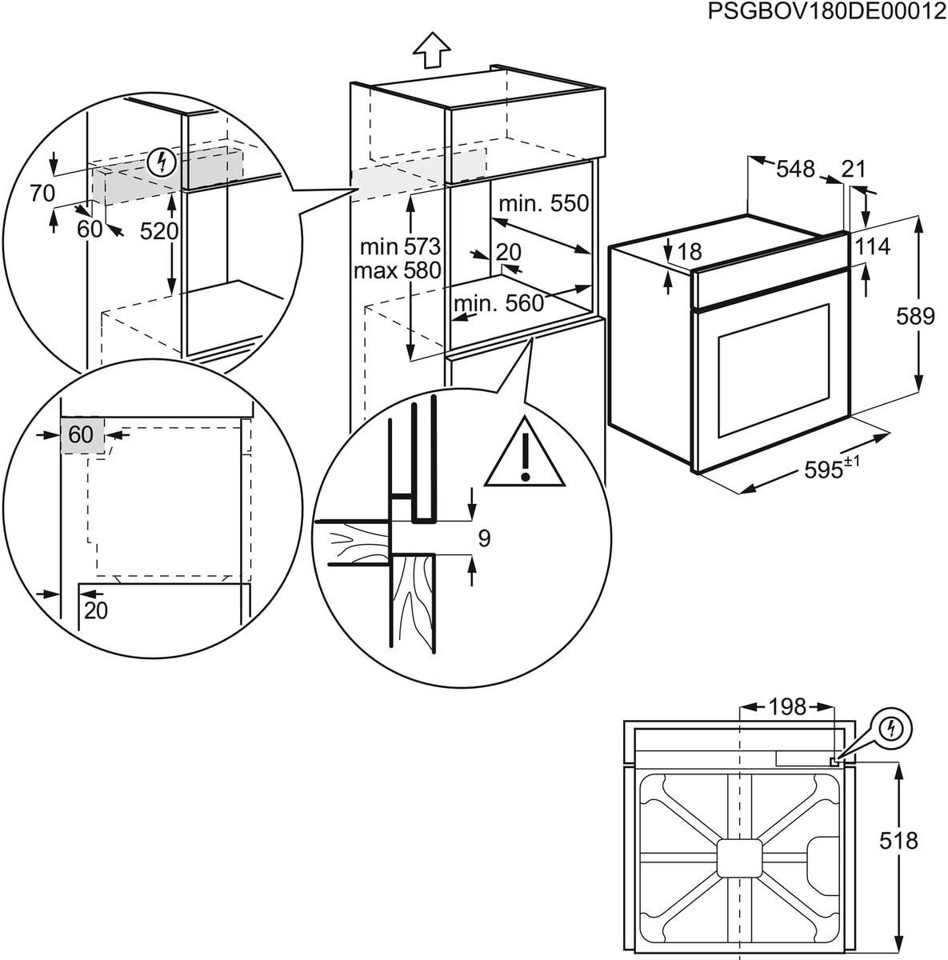Electrolux FORNO INCASSO PIROLITICO CLASSE A++ 60 CM LOM4P46X2