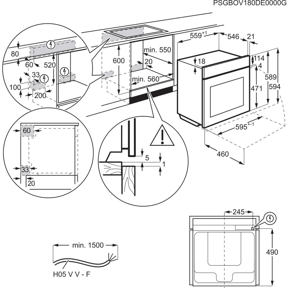 Electrolux Forno Incasso Steam Boost (100% Vapore, 75% Vapore, 25% Vapore) + Wifi Classe A++ 60 Cm EOB8S29WH