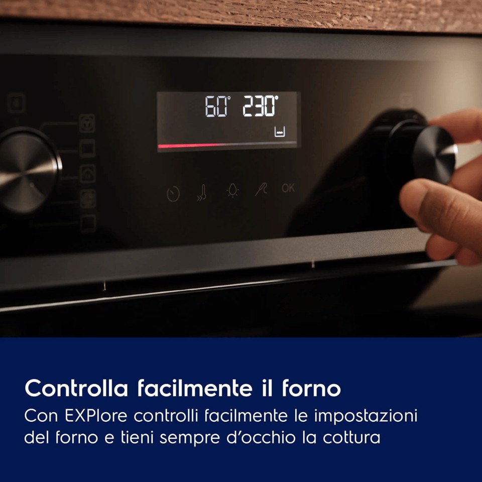 Electrolux Forno Incasso Steam Crisp (25%Vapore) Classe A+ 60 Cm EOC6H77X MADE IN EUROPE