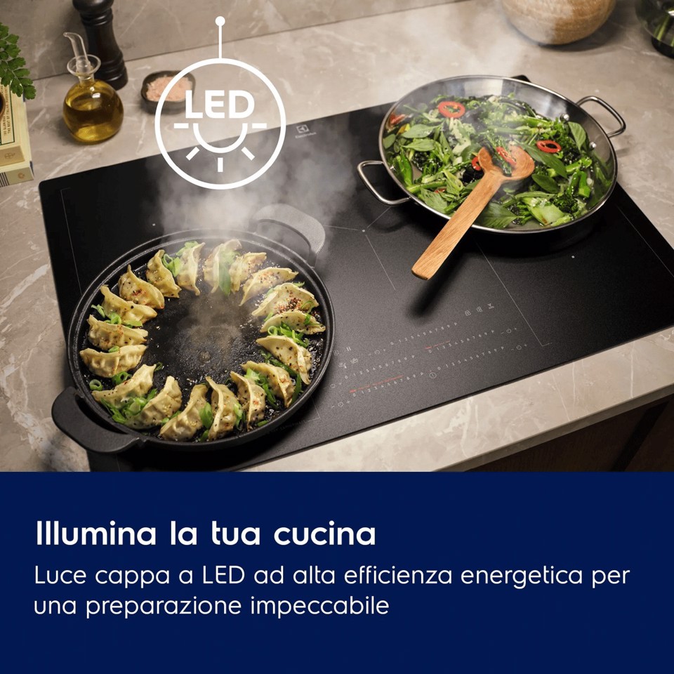 Electrolux KFEC19X Cappa serie 300 LedLights 90 cm
