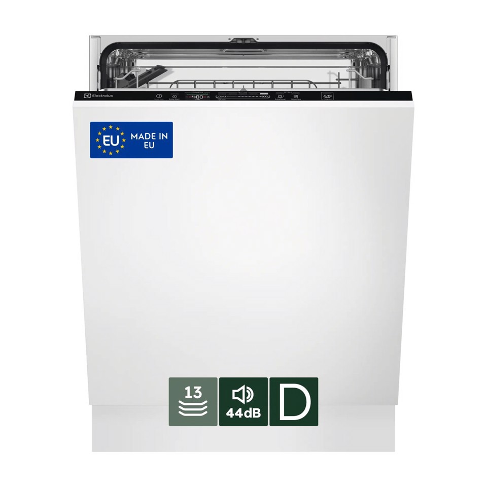 Electrolux Lavastoviglie Incasso 60 Cm - Int. Totale 13 Coperti Classe D 44 Dba EES47325L MADE IN EUROPE