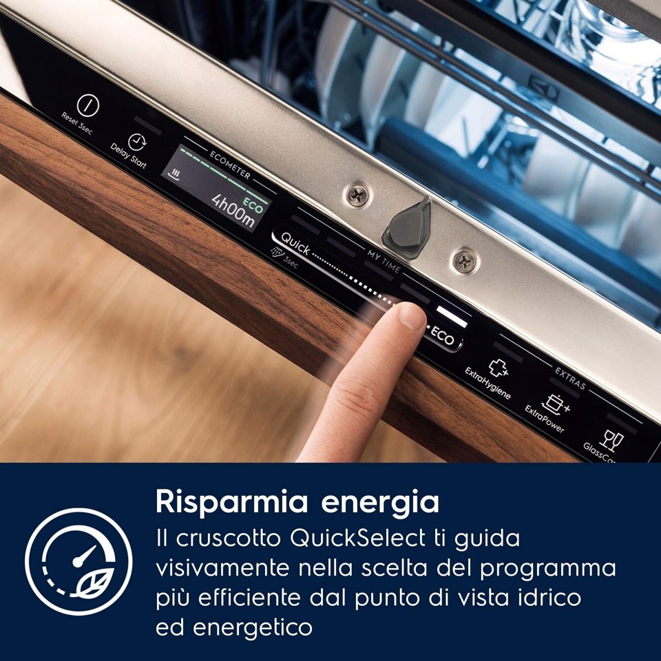 Electrolux Lavastoviglie Incasso 60 Cm - Int. Totale 14 Coperti Classe A 42 Dba MADE IN ITALY E72LA200P